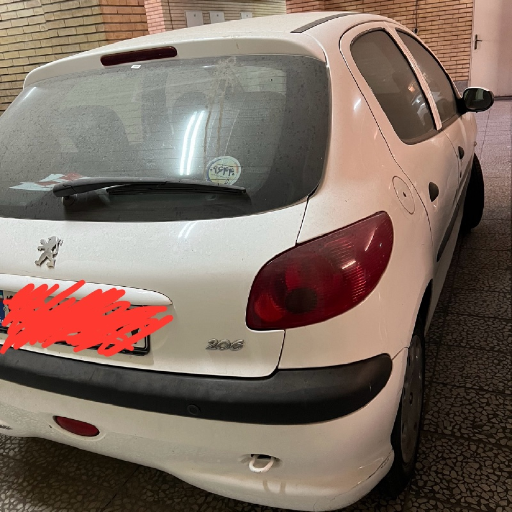 پژو مدل 206 تیپ 5 سال 1396  کارکرده