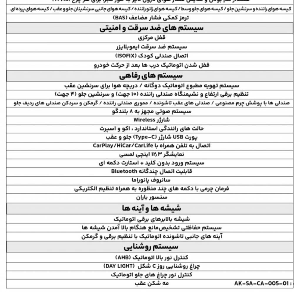 تویوتا مدل کمری هیبرید 2.5 لیتر پریمیوم ادیشن سال 2025  صفر