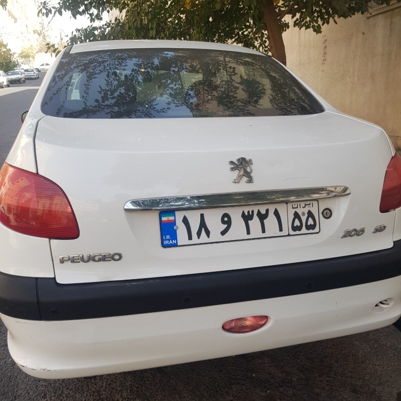 پژو مدل 206 SD سال 1389  کارکرده