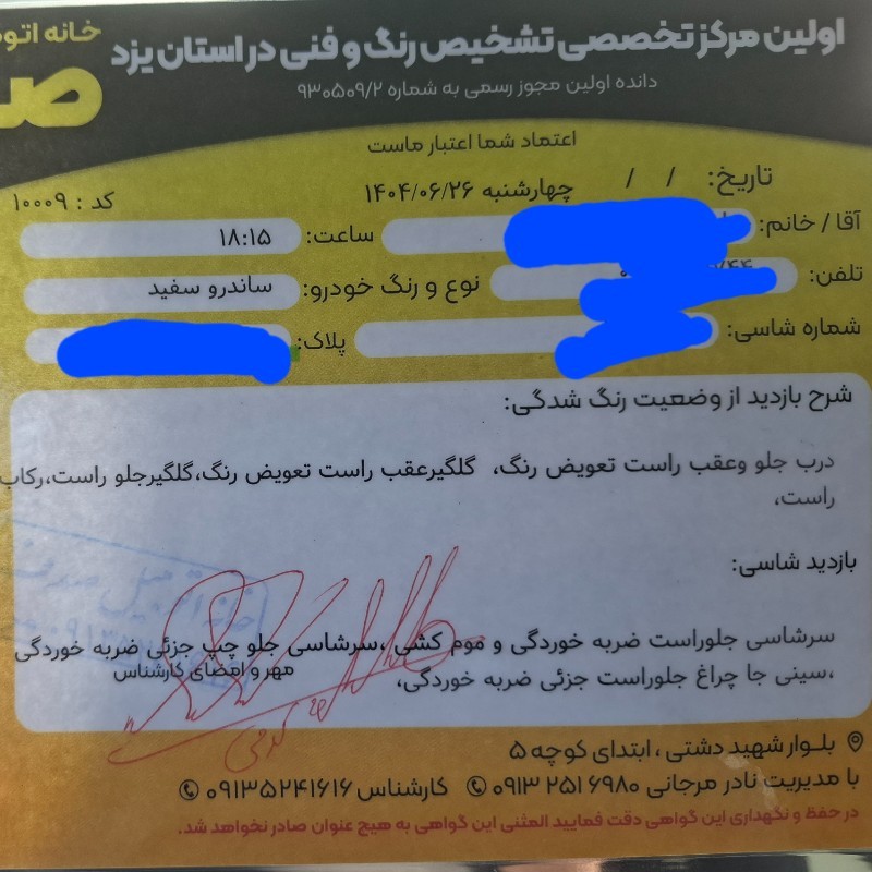 رنو مدل ساندرو سال 1396  کارکرده