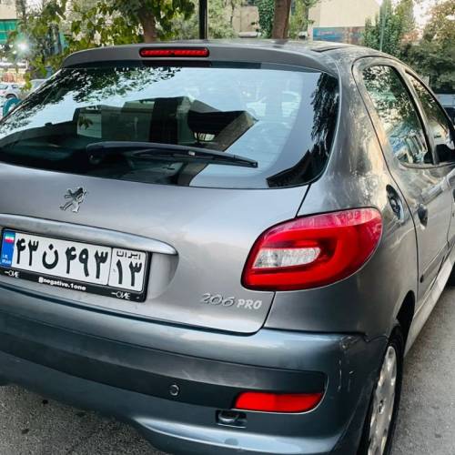 پژو مدل 206 تیپ 2 سال 1389  کارکرده