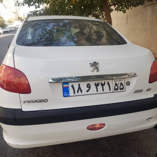 پژو مدل 206 SD سال 1389  کارکرده
