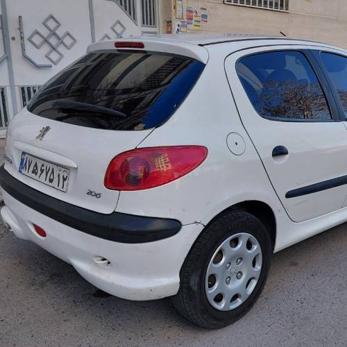 پژو مدل 206 تیپ 2 سال 1389  کارکرده