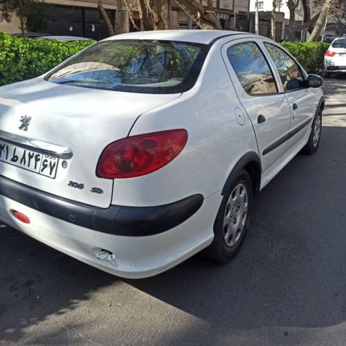 پژو مدل 206 SD سال 1396  کارکرده